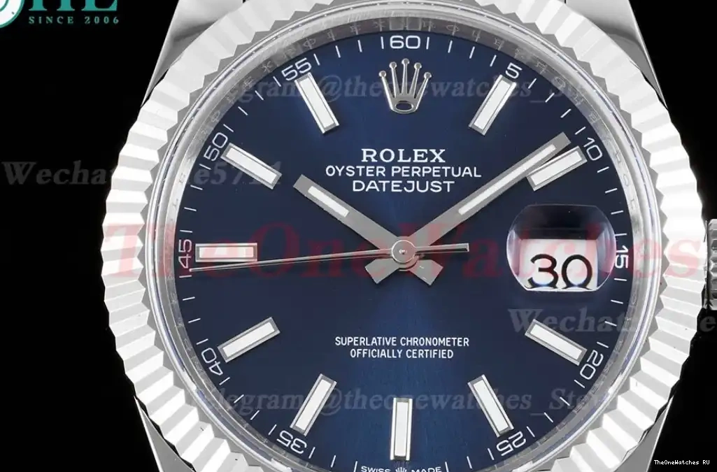 SS Blue 41mm 904L SS GMF Jubilee Datejust 126334 VR3235 0611